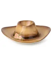 Certified International Rosewood 3-D Cowgirl Hat Chip & Dip