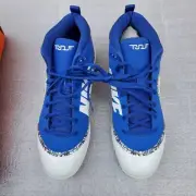 Nike Force Air Trout 4 Pro Men's Size 11.5 Baseball Cleats Royal Blue And White