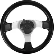 iplusmile Kart Steering Wheel Replacement Pu Design for Go-Kart and ATV Easy Installation Stylish Racing Steering Wheel for Enhanced Control