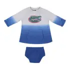 Florida Gators Dress Bloomers Set Infant Girls 6-12 MO Gray Blue Ombre Colosseum