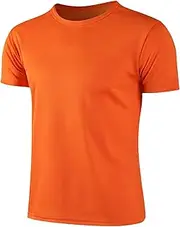 [FEESHOW] Kids Boys Quick Dry Basic Short Sleeve T-Shirts Running Workout Athletic Tee Tops Swim Shirts