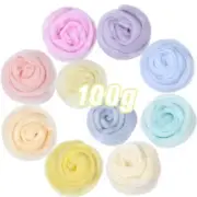 100g/50g Soft Wool Yarn Roving Wool Fiber Needle Felting Hand Natural Collection