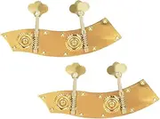 TEMPNAP 2pcs Gold Knob Tuning Pegs for Double Bass Bass Tuning Pegs Double Bass Turner
