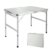 VILLEY Folding Camping Table, Portable Lightweight Outdoor Table with Aluminu...
