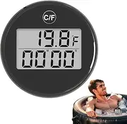 Water Temperature Gauge for Ice Bath - Multifunctional Bath Temperature Gauge - Digital Temperature Gauge with Timer, Waterproof Cold Water Temperature Gauge