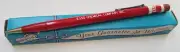 VINTAGE EXXON DUR-O-LITE ESSO CHEMICAL New RED MECHANICAL PENCIL 5 3/4" Gift Box