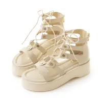 在飛比找momo購物網優惠-【amai】時尚個性綁帶厚底羅馬涼鞋 厚底涼鞋 羅馬鞋 厚底