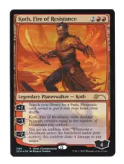 MTG KOTH FIRE OF RESISTANCE STORE CHAMPIONSHIP FOIL PROMO Magic 2023 NM UNPLAYED