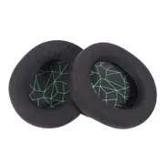 2-Pack Headset Earmuffs For Sony Mdr-7506 / V6 / 900St - Black / Green