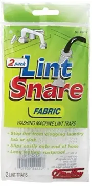 Lot of 12 Lint Snare Fabric Washing Machine Traps with Ties Clamps (6 Packs o...