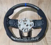 BLUE Edition CARBON Suede Steering Wheel for MINI Cooper S F54 F55 F56 F57 F60 (for: Mini)