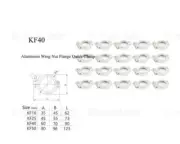 US 20Pcs CBK40 KF40 Aluminum Wing Nut Flange Quick Clamp Chamber Vacuum Oven