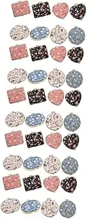 Mikinona 40 Pcs Pocket Mirror Two- Sided Makeup Mirror Vintage Mini Mirror Decorative Outdoor Decor Folding Mirror Retro Purse Portable Vanity Mirror Mini Items for Purse Travel Decor Glass