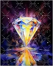 TAOPAOLAB Rainbow Space Diamond Paint by Numbers Kit for Adults - DIY Prism Diamond Reflection Painting on Canvas 16x20In, Acrylic Paint Set, Suitable for Beginners, Art for Home Decoration or Gifts