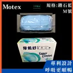 【口罩強尼】【醫療級】【M號】摩戴舒 MOTEX  鑽石型 華新 醫療口罩 立體口罩 鑽石藍 兒童口罩 50入/盒