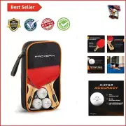 Premium 2 or 4 Player Ping Pong Paddle Set with Storage Case - Elevate Your Game