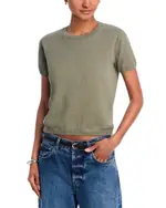 Bella Dahl Short Sleeve Crewneck Sweater