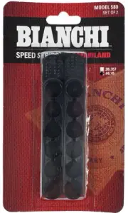 Bianchi 580 Speed Strips Pair, Black, .44/.45 Caliber - 20058