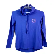 Vineyard Vines Womens Size XS Marlin Blue Pink Casual Graphic Light Hoodie Top