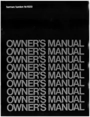 Harman Kardon HK1500 Receiver Owners Manual