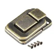 Toggle Latch, 38mm Bronze Decorative Hasp Jewelry Wooden Box Catch 2 pcs