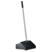 Boardwalk BWK02600 Lobby Dust Pan, Plastic/aluminum, 11 3/4" Wide, 34" Handle,