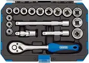 Draper 16359 3/8" Socket Set 18Pc