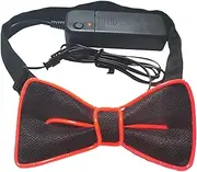 [Generic] Light Up Ties for Men,Adjustable Light Up Bow Tie - Funny LED Neon Bowtie, Neon Costume Accessories for Halloween, Music Festival