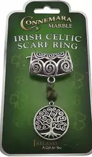 Irish J. C WALSH & SONS, DUBLIN Connemara SCARF RING "TREE OF LIFE" 14925