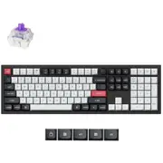 Keychron Q6 HE QMK Wireless Fully Assemble Knob Carbon Black Gateron Double-Rail MagneticNubelaSwitch Custom Keyboard [Q6H-M1]