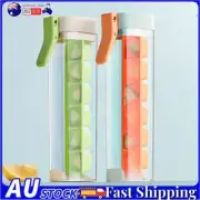 Easy Release Ice Cube Trays,1 Hand 1 Press Ice Cube Tray-6 Square Ice Cube Mold