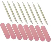 Ipetboom 100Sets Manicure Tool Wooden Picks Nail Files for Home Nail Salon Essential Pedicure Tools for Professional Nail Care Complete Manicure Kit for Men and Women