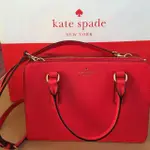 KATE SPADE NEW YORK  MULBERRY STREET LISE 全新 專櫃正品 側揹手提包 - 紅色