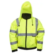 Cordova J221 Reptyle Type R, Class III, Lime Bomber Jacket, PU Coated...