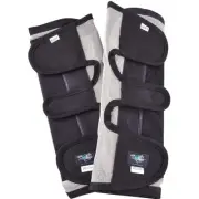 Neogen Horse Sense Fly Leg Wraps Grayblack Full Pair