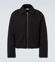 [Dries Van Noten] Dries Van Noten Cotton jersey puffer jacket AU 96 black