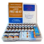 Homeopathic Large First Aid Kit with Schuessler Tissue Salts Spray Herbal Cream