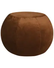 Gouchee Home Plump Copper Velvet Pouf