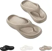 [Generic] Pillow Arch Support Flip Flops for Women Men, Summer Non-slip Slippers Comfort Lightweight Walking Sandals Beach Shoes