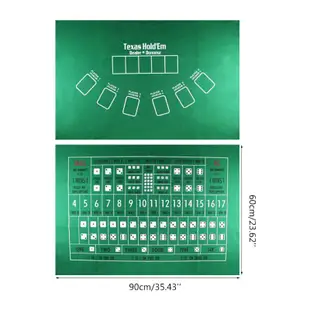 Zong Tx Hold'Em 桌布 21 點骰子桌墊賭場家庭聚會撲克遊戲