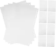 Gogogmee 50pcs Undated Planner Refill Loose Leaf Paper for Binder Blank Calendar Inner Page Drawing Painting Paper