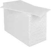 JEBBLAS Disposable Guest Towels, Linen Feel Hand Towels, Cloth-Like Paper Napkins, Soft, Durable, Absorbent Paper Hand Towel for Kitchen, Parties, Bathroom, Restaurant, Events, 100 Pack, White