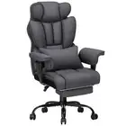 Big and Tall High Back Executive Task Chair Linen Fabric Breathable Home Office
