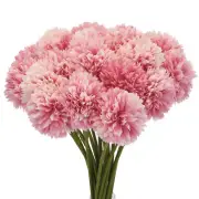 Artificial Flower Heads, Silk Chrysanthemum Hydrangea Dark Pink Faux 20Pcs