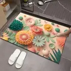 Non Slip Bathroom Floor Mats Diatom Mud Draining Pad Carpet Tableware