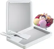 Instant Ice Cream Maker with 2 Scrapers Ice Cream Pan Frozen Yogurt Sorbet Gelat