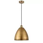 Innovations Ballston Metal Bristol 12" Mini Pendant 1P, BB - 516-1P-BB-MBD-12-BB