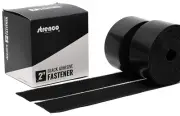 2 Inch Hook and Loop Strips with Adhesive 5 Yards Heavy Duty Tape - Black Sticky