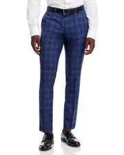Hugo Hesten Plaid Extra Slim Fit Suit Pants