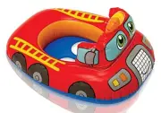 Fire Engine Shaped Kiddie Float - Intex - Ages 1+ - 29" x 23"
